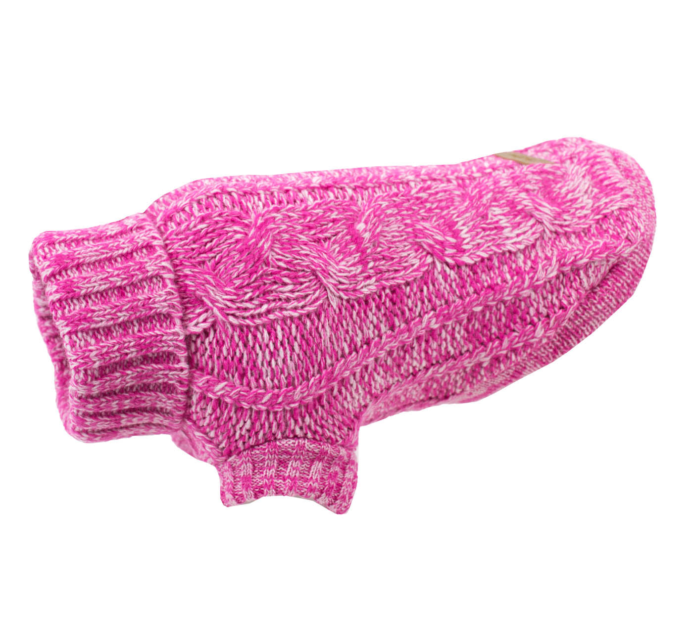CHUNKY KNIT JUMPER RASPBERRY MELANGE 60CM