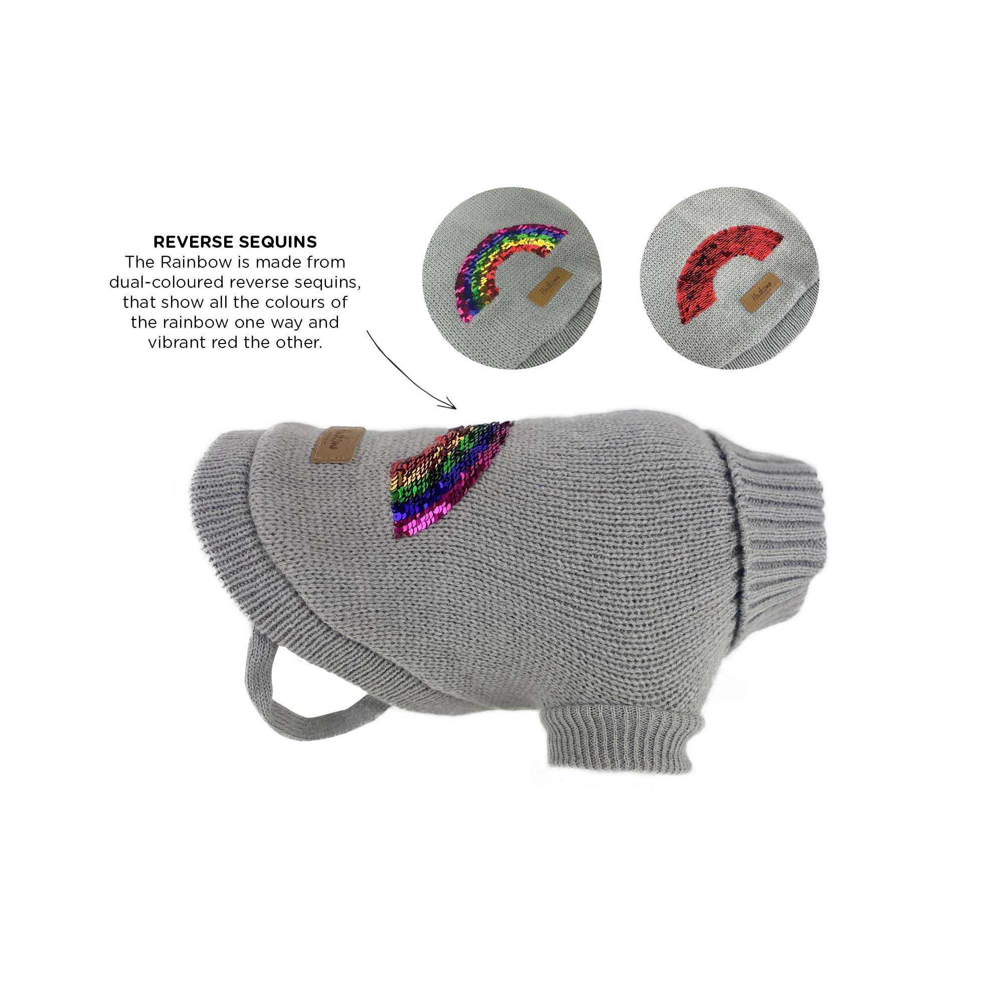 RAINBOW JUMPER GREY