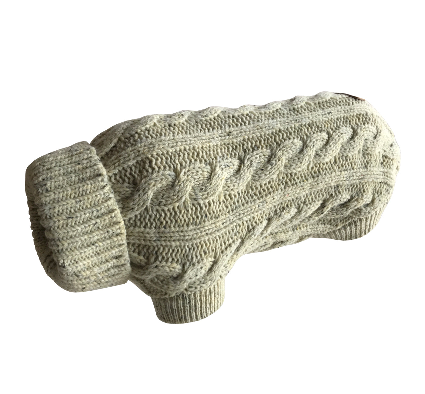 CABLE KNIT OATMEAL JUMPER
