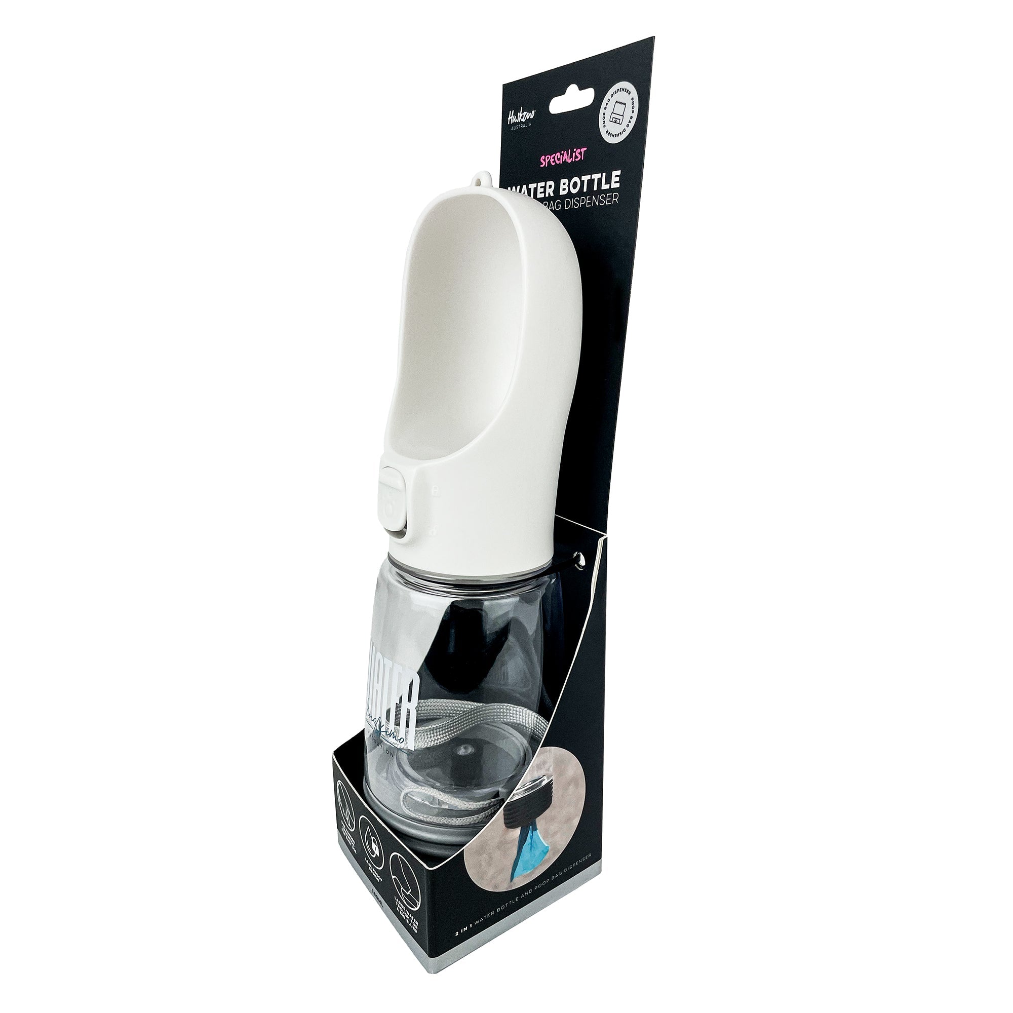 WATER BOTTLE WITH POOP BAG